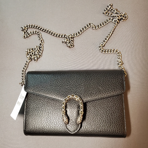 Gucci Handbags - Authentic Gucci leather mini chain bag